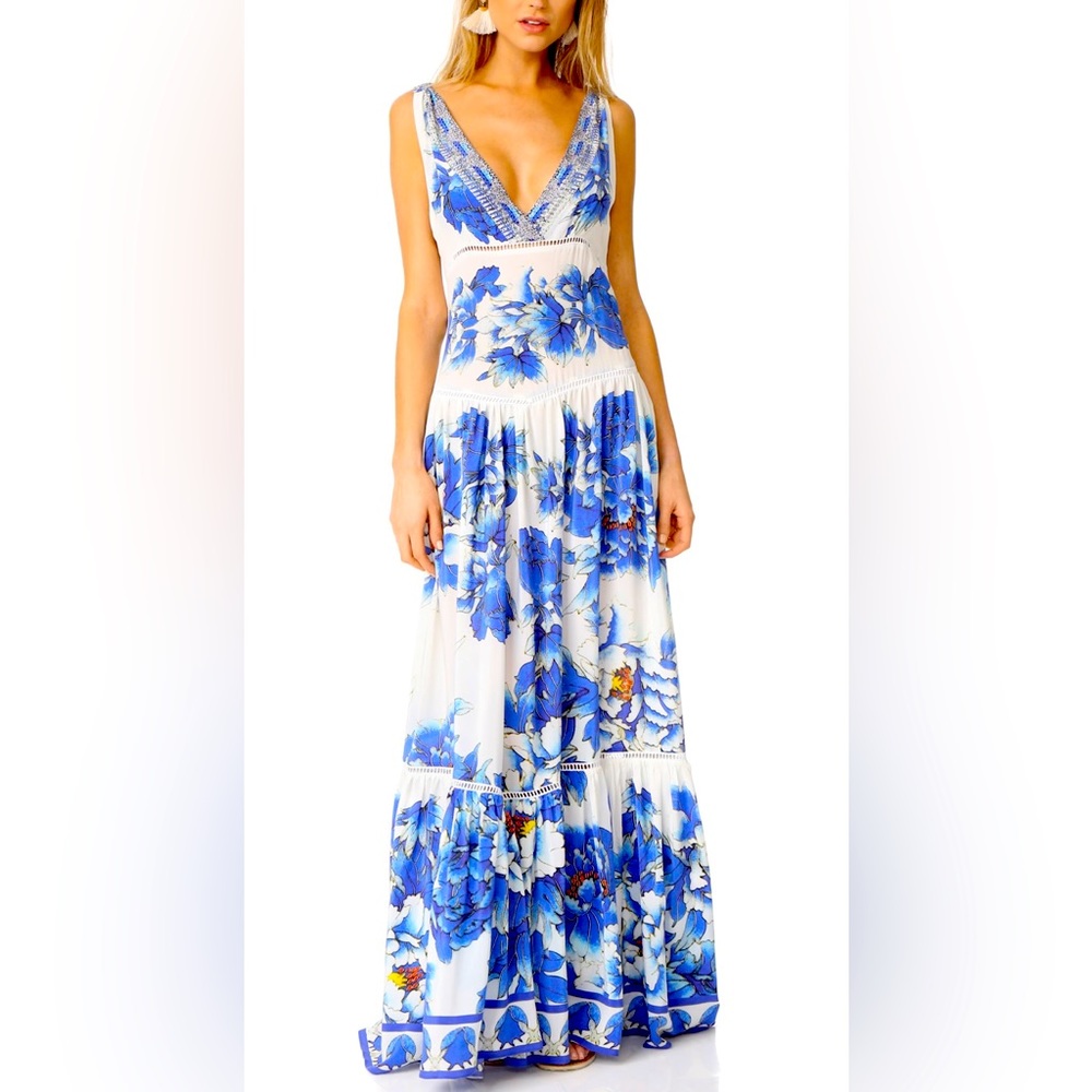 Camilla Ring of Roses Maxi dress